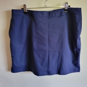 GREG Norman Golf Skort Skirt Shorts Navy Blue Large 12